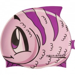 Шапка для плавання Aqua Speed Zoo Fish рожева рибка, код: 5908217655288