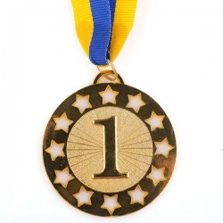 Медаль нагородна PlayGame d = 65 мм, золото, срібло, бронза, код: 349-1-WS