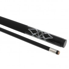 Кий для пула розбірний Gramax Carbon 1450x12 мм, чорний-білий, код: KS-6207-S52