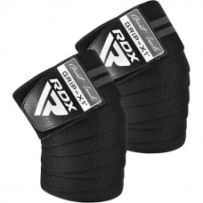 Бинти на коліна RDX KR11 Gym Knee Wrap, чорний-сірий, код: WAH-KR11BG