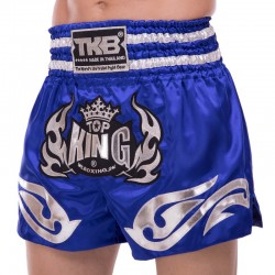 Шорти для тайського боксу та кікбоксингу Top King XXL, синій, код: TKTBS-094_XXLBL