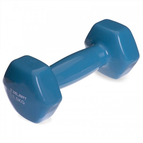 Гантелі для фітнесу Modern з вініловим покриттям 1x1,5 кг блакитний, код: TA-2777-1_5_N-S52 Гантелі для фітнесу Modern з вініловим покриттям 1x1,5 кг блакитний, код: TA-2777-1_5_N-S52
