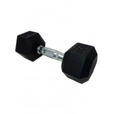 Гантель шестигранний гумовий HouseFit DD 6442-6, 1х6 кг, код: К00012795 Гантель шестигранний гумовий HouseFit DD 6442-6, 1х6 кг, код: К00012795