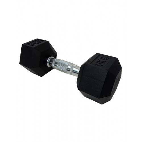 Гантель шестигранний гумовий HouseFit DD 6442-6, 1х6 кг, код: К00012795 Гантель шестигранний гумовий HouseFit DD 6442-6, 1х6 кг, код: К00012795