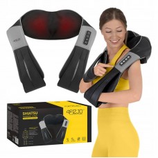 Накидка-масажер 4Fizjo Shiatsu Ultra+ для шиї та спини, акумуляторний чорний-сірий, код: P-5907739319098 Накидка-масажер 4Fizjo Shiatsu Ultra+ для шиї та спини, акумуляторний чорний-сірий, код: P-5907739319098