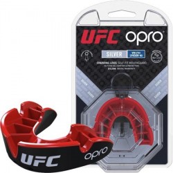 Капа Opro Junior Silver UFC Hologram Black/Red, код: UFC_Junior-Silver_Black/R