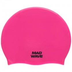Шапочка для плавання силіконова для дорослих MadWave Light Big рожевий, код: M053113_P