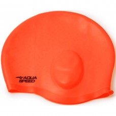 Шапочка для плавання Aqua Speed Ear Cap Comfort червоний, код: 5908217698964