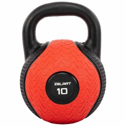 Гиря тренувальна цільна гумова Zelart 10кг, чорний, код: TA-4757-10