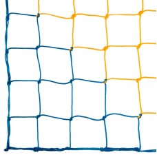 Сітка на ворота футбольні посиленої міцності PlayGame «Еліт 1,5» 7500х2550х1560 мм, жовтий-синій, 2 шт, код: SO-9564_YBL