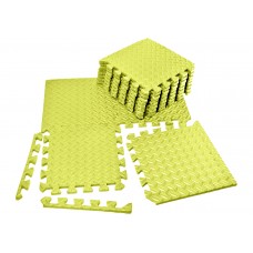 Татамі мат (хвіст ластівки) EasyFit 8 шт, 300х300х10мм, жовтий, код: EF-1950-30-Y