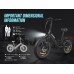Електровелосипед Samebike LOTDM200-II (750 Вт, 13 А*год, 48 В), колеса 20", з ручкою газу, білий, код: LOTDM200-II-white