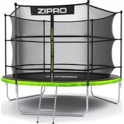 Батут Zipro Jump Pro 10FT (3120 мм) з внутрішньою сіткою, чорний-салатовий, код: 5902659840677-IN Батут Zipro Jump Pro 10FT (3120 мм) з внутрішньою сіткою, чорний-салатовий, код: 5902659840677-IN