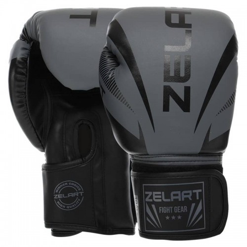 Рукавички боксерські Venum Impact 12 унції, сірий-чорний, код: BO-0870_12GRBK Рукавички боксерські Venum Impact 12 унції, сірий-чорний, код: BO-0870_12GRBK