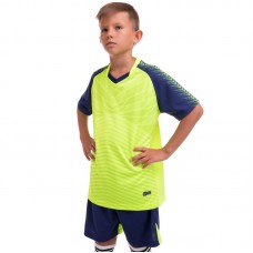 Форма футбольна дитяча PlayGame Lingo 3XS, рост 125-135, салатовий-чорний, код: LD-M8601B_3XSLGBK