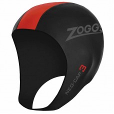 Шапка для тріатлону Zoggs Neo Cap S/M, чорно-червона, код: 194151043723