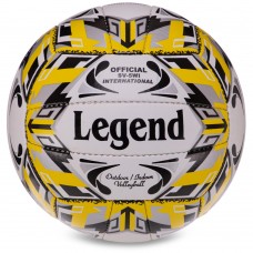 М"яч волейбольний Legend №5 PU білий-жовтий-чорний, код: VB-3125_Y-S52