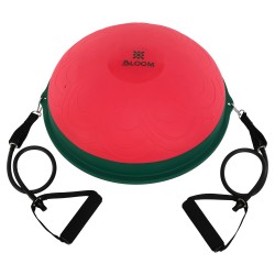 Балансувальна платформа напівсфера з еспандерами Bosu Bloom червоний, код: LB7052