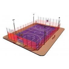 Універсальний спортивний майданчик ProSport для гри в футбол, баскетбол, волейбол 24х16 м, код: M00001-SM