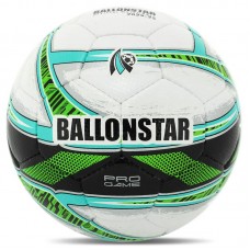 М"яч футбольний Ballonstar №5 PU, білий-салатовий, код: FB-4403_LG М"яч футбольний Ballonstar №5 PU, білий-салатовий, код: FB-4403_LG