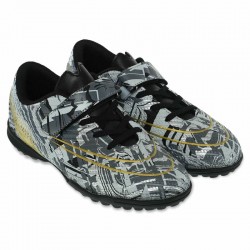 Сороконіжки футбольні дитячі Zhenzu розмір 32, чорний-сірий, код: 761-2-2_32