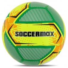 М"яч футбольний Hybrid Soccermax №5 PU, жовтий-зелений, код: FB-4120_Y