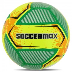 М"яч футбольний Hybrid Soccermax №5 PU, жовтий-зелений, код: FB-4120_Y