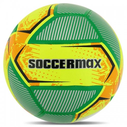 М"яч футбольний Hybrid Soccermax №5 PU, жовтий-зелений, код: FB-4120_Y