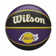 М'яч баскетбольний Wilson NBA Team Tribute La Lakers №7, фіолетовий-чорний, код: 194979033708
