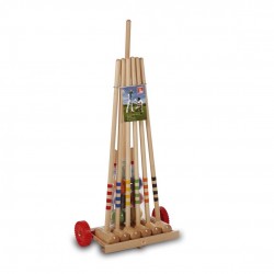 Набір для крокету Londero з дерев"яним візком на 6 осіб, код: 8002444106067-IN Набір для крокету Londero з дерев"яним візком на 6 осіб, код: 8002444106067-IN