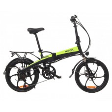Електричний велосипед Maxxter Ruffer (black-green) (20", 250 Вт, 7,5 А/год, 48 В), чорний-зелений, код: 1604415-D