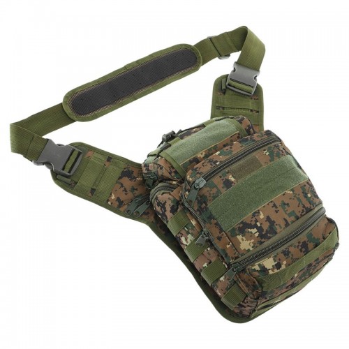 Рюкзак тактичний патрульний однолямочний Tactical Military Rangers, камуфляж Woodland, код: ZK-9112_KW