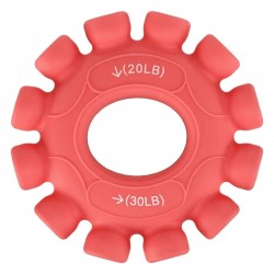 Еспандер кистьовий кільце з подвійним навантаженням Jello, навантаження 20LB-30LB, рожевий, код: FI-0650_P