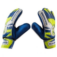 Воротарські рукавички PlayGame Latex Foam Realmadrid, синьо-зелений, розмір 8, код: GGLG-RM18-WS