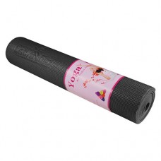 Килимок для фітнесу і йоги Let`sGo PVC 1730х610х6 мм, чорний, код: LG611736BK-WS