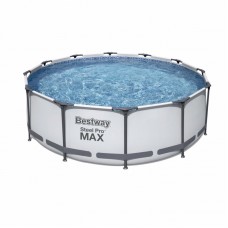Круглий каркасний басейн Bestway (366х76 см) Steel Pro Max, код: 56416BW-IB