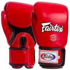 Рукавички боксерські шкіряні Fairtex 12 унцій, червоний, код: BGV1_12R