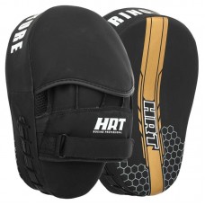 Лапа вигнута для боксу та єдиноборств Hard Touch 190x50x250 мм, 2шт, чорний-золотий, код: BO-4239_BKGO