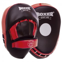 Лапа Вигнута Boxer чорний-червоний, код: 2013-01_R