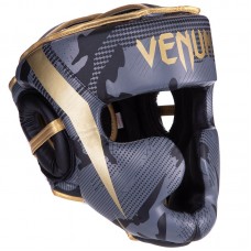 Шолом боксерський з повним захистом Venum L чорний-золотий, код: BO-2529_LBKY