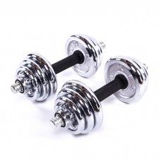 Гантелі BioGym 2х7,5 кг, хром, код: 80003-15-WS Гантелі BioGym 2х7,5 кг, хром, код: 80003-15-WS