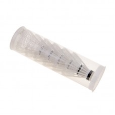 Воланы Lonex нейлон, белый, пластик тубус, 6шт, код: L6-PVC-WS