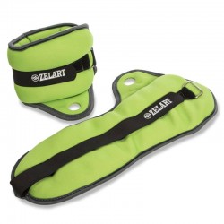 Обважнювачі-манжети для рук Zelart 2x2 кг салатовий-сірий, код: FI-1965-4_LGGR-S52 Обважнювачі-манжети для рук Zelart 2x2 кг салатовий-сірий, код: FI-1965-4_LGGR-S52