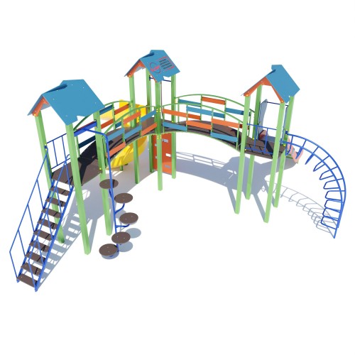 Дитячий ігровий комплекс Miros №4 7150х6100х3150 мм, код: DIO703.15 Дитячий ігровий комплекс Miros №4 7150х6100х3150 мм, код: DIO703.15