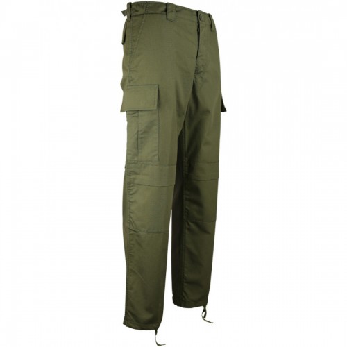 Штани тактичні Kombat UK M65 BDU Ripstop Trousers розмір 30, оливковий, код: kb-m65bdurt-olgr-30