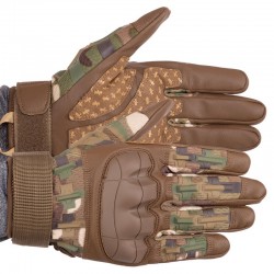 Рукавички тактичні з закритими пальцями Tactical Military Rangers M, камуфляж Multicam, код: BC-9879_MKM
