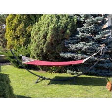 Одномісний монотонний гамак з планкою WCG Wish XL 2000х1000 мм, бордовий, код: H08-3-2(m)-IF Одномісний монотонний гамак з планкою WCG Wish XL 2000х1000 мм, бордовий, код: H08-3-2(m)-IF