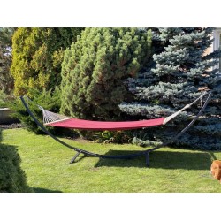 Одномісний монотонний гамак з планкою WCG Wish XL 2000х1000 мм, бордовий, код: H08-3-2(m)-IF