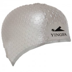 Шапочка для плавання на довгі коси Yingfa, сірий, код: C0061_GR