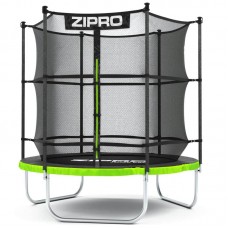 Батут Zipro Jump Pro з внутрішньою сіткою 6FT 183 см, чорний-зелений, код: 5902659843166-IN